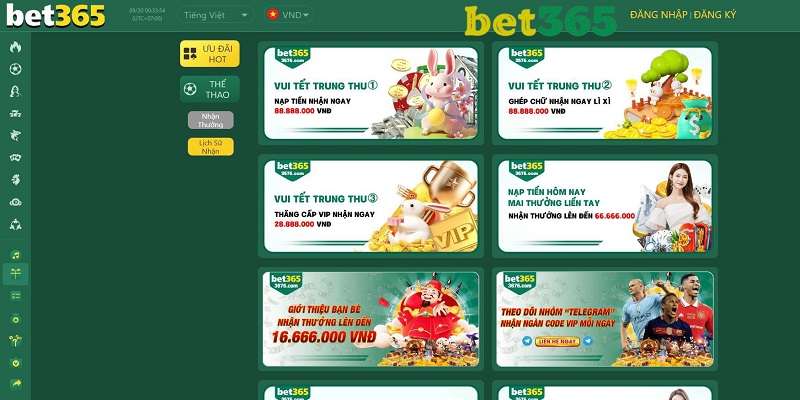 Tổng hợp khuyến mãi Bet365