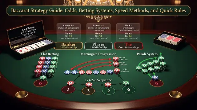 Baccarat Strategy Guide: Odds, Betting Systems, Speed Methods, and Quick Rules
